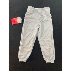 Alleson Athletic Youth‎ Baseball Softball Pants Gray XS Elastic Waist
